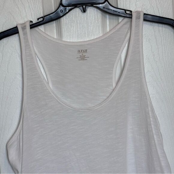 A.N.A | Women’s White Lace Trim Tunic Tank Top Swim Coverup Size XL - Picture 3 of 13